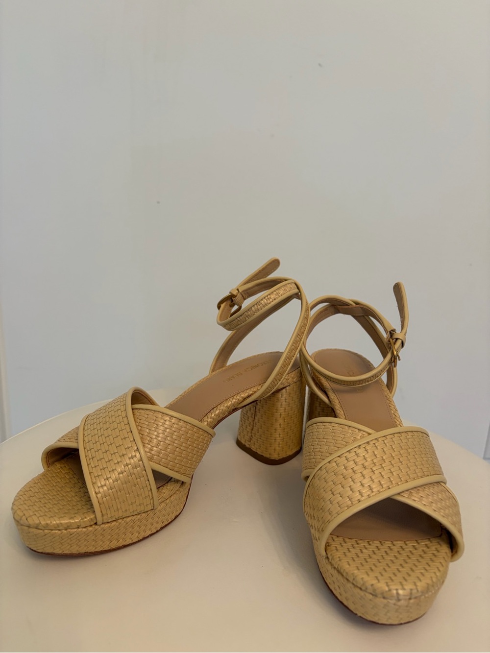 Veronica Beard Danika Ankle Strap Platform Sandals NIB